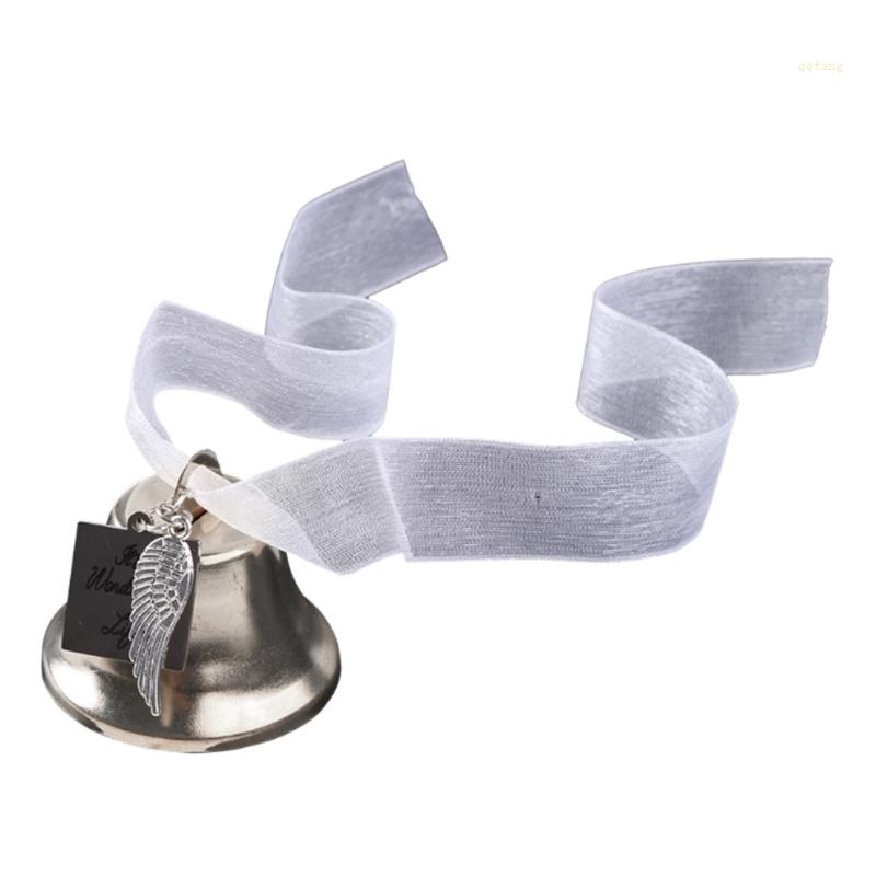 Qq * Chuông Giáng Sinh Bằng Kim Loại Với Cánh Thiên Thần Charm Its Wonderful Kèm Dây Treo Trang Trí Cây Thông Noel