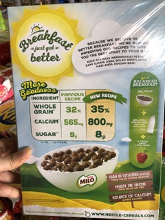 Ngũ Cốc Ăn Sáng Nestle Milo Cereal 330G