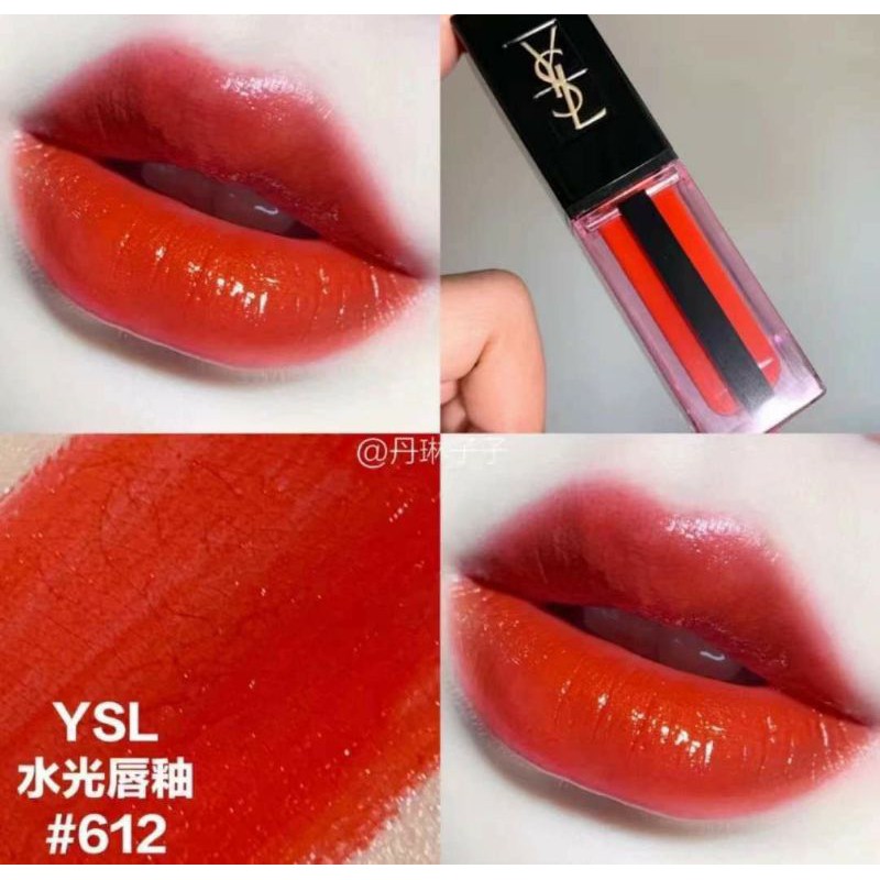 Son kem YSL Water Stain màu #612 Rouge Deluge