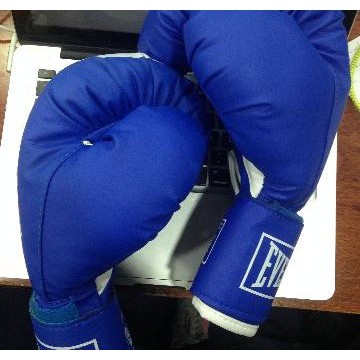 Găng tay boxing đấm bốc EVERLAST - Màu Xanh