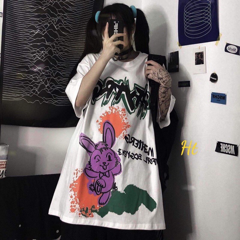 Áo phông vảy sơn thỏ tím HT11