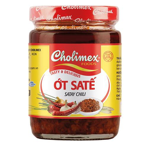 Ớt sa tế Cholimex hũ 150g / Sa tế tôm 170g (Hũ thủy tinh)