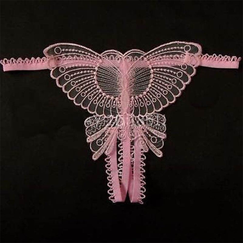 Quần Lót Lọt Khe Thiết Kế Đan Dây Hình Bướm Quyến Rũ Cho Nữ