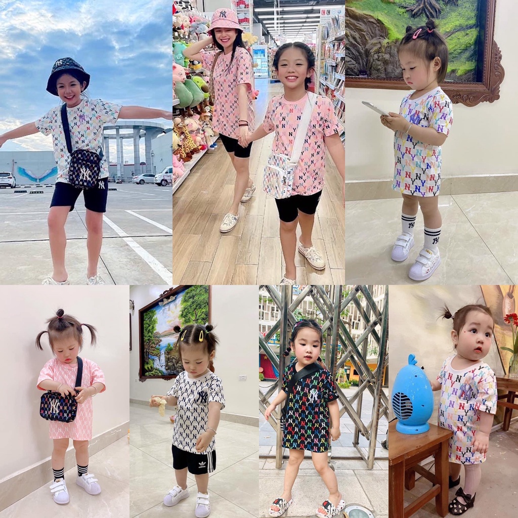 [Hàng Sẵn]Áo Kid Nam/Nữ Ml.B Trắng logo 7 màu siêu xịn Hàng Xuất Size 90 - 150