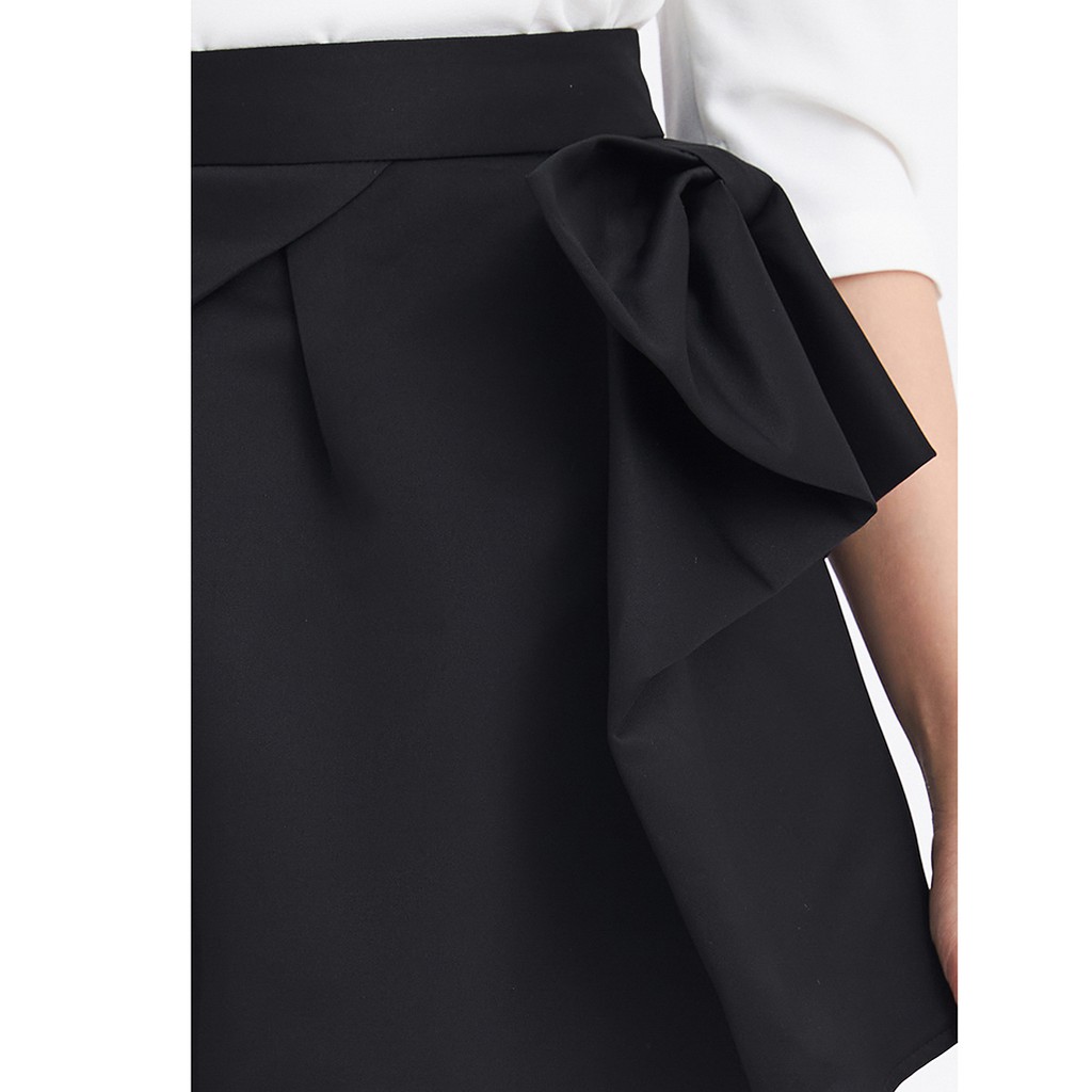 Chân váy ngắn 92WEAR 2 màu, đủ size, dáng A xếp nơ 1 bên JAA1332 | BigBuy360 - bigbuy360.vn