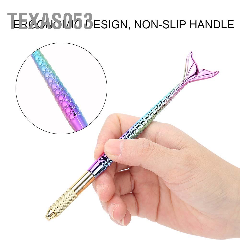 [Hàng mới về] Bút xăm lông mày thủ công đầu tròn hình đuôi cá chất lượng cao