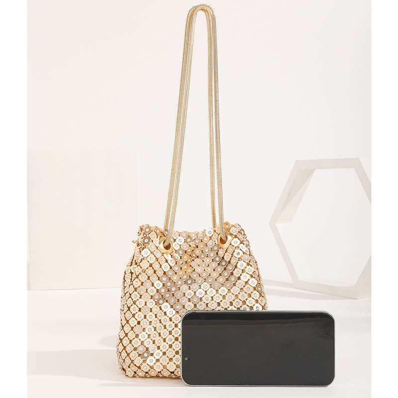 Túi Đeo Chéo Đính Đá Lấp Lánh Thời Trang Dự Tiệc