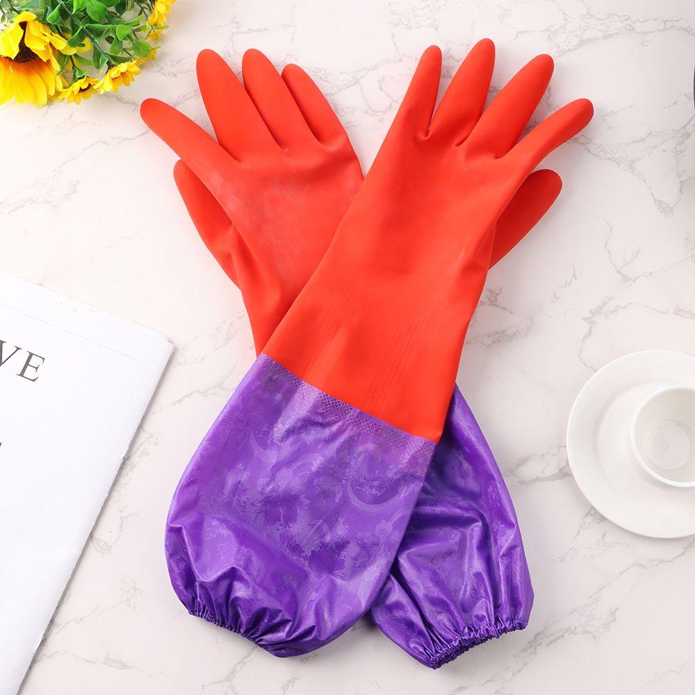 Găng Tay Nhung Dày Dùng Rửa Chén Mùa Đông Mới