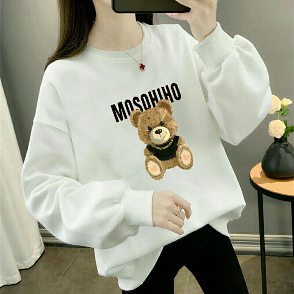 Áo Sweater Tay Dài Cổ Tròn Dáng Rộng Phong Cách Hàn Quốc Thời Trang Xuân Thu Mới Cho Nữ