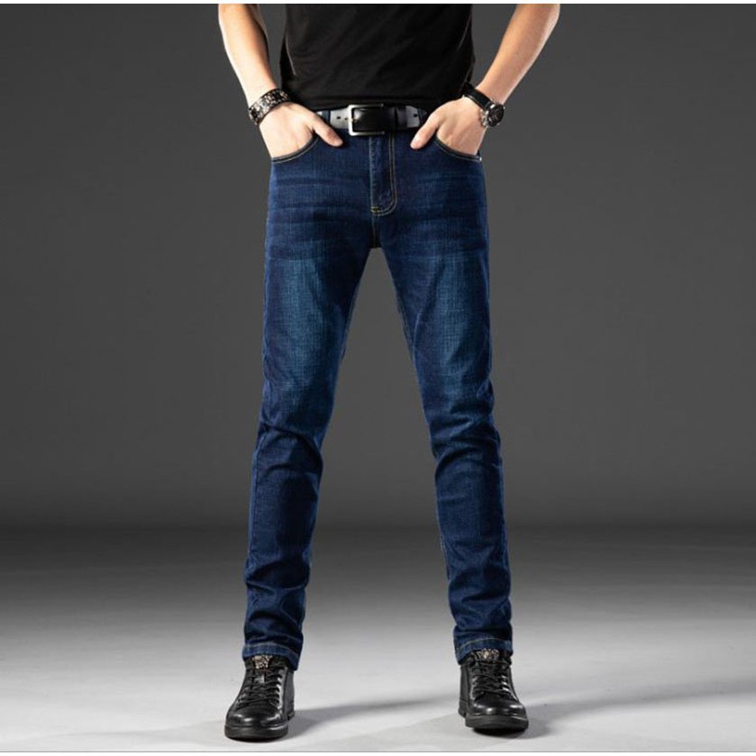 Quần Jean Nam 🔥FREESHIP🔥 Quần Jeans Nam Chất Bò Ống Côn Trơn Nhiều Màu