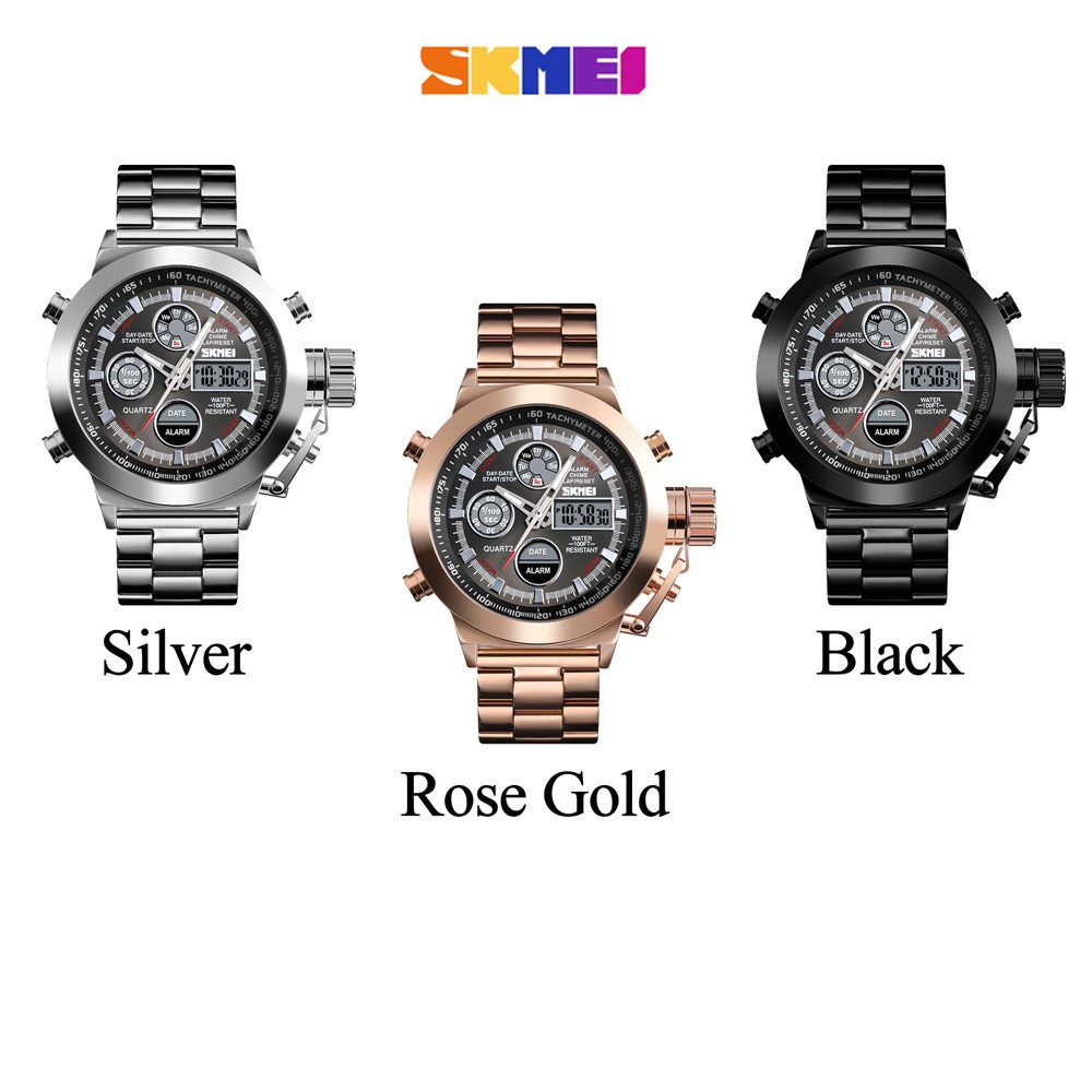 Đồng Hồ Điện Tử SKMEI 1515 Chống Thấm Nước, Chất Liệu Thép Không Gỉ