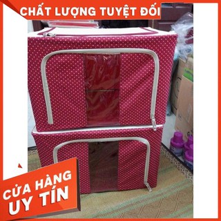 COMBO 2 Túi đựng đồ đa năng có khung sắt(Min_hous)