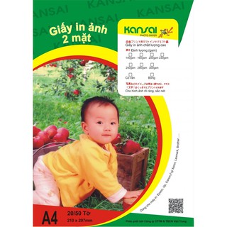 Giấy in ảnh Kansai A4 (các định lượng)