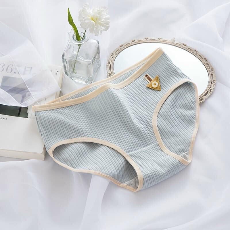 Combo 10 Quần Lót Cotton Đính Nơ Siêu Đẹp 1529, Quần Lót Thoáng Mát