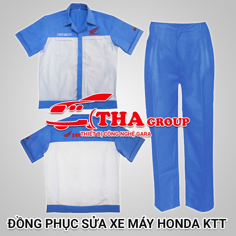 Đồng Phục Sửa Xe Máy Honda KTT Hàng May Theo Hãng