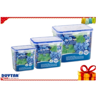 Bộ 3 hộp thực phẩm chữ nhật matsu duy tân bộ 3 hộp cn06 - no.438/441/442 - 2600ml, 4000ml, 5500ml