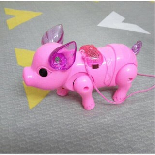Lợn chạy pin phát nhạc phát sáng