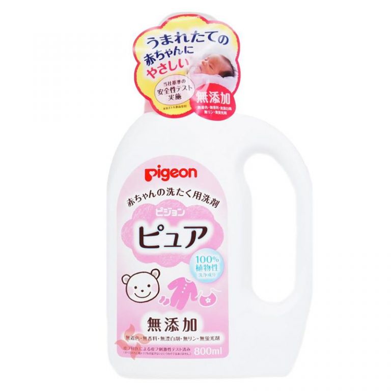 Nước giặt đồ cho bé Pigeon với 100% thành phần xà phòng gốc thực vật