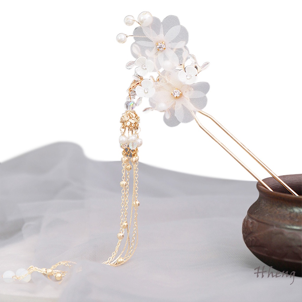 YADORNOS Trâm Cài Tóc Đính Hạt Ngọc Trai Và Hoa Xinh Xắn Cho Nữ