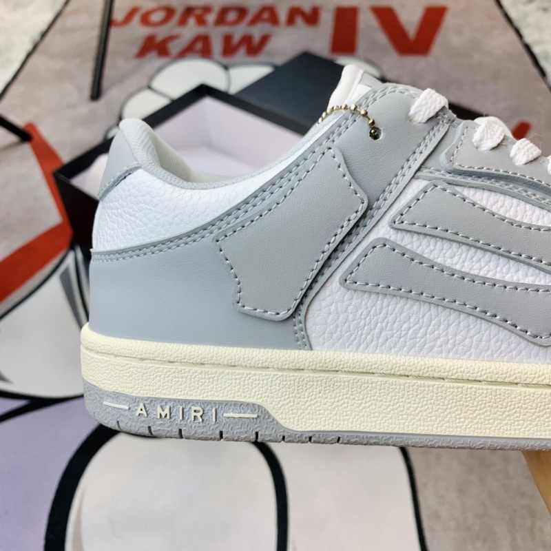 Giày thể thao sneaker cổ thấp Amiri Skel Top Grey White Hàng SC