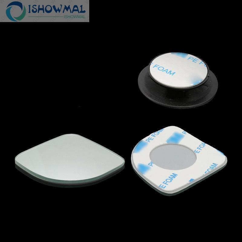 2 gương soi điểm mù không viền hình quạt có thể điều chỉnh dành cho xe hơi