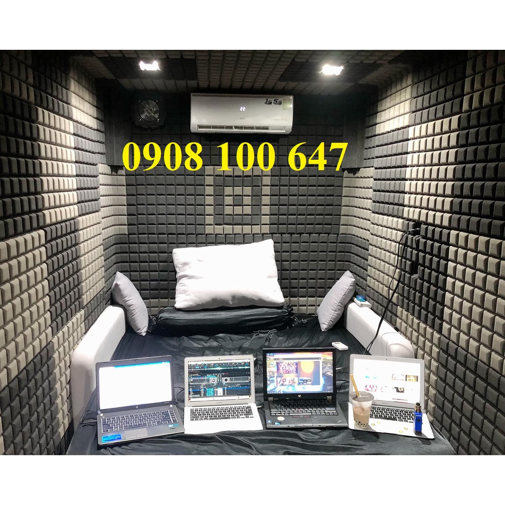 Mút Cách Âm Dán Tường Có Sẵn Keo + Chống Rung + Hàng Loại 1 Mẫu vuông mini