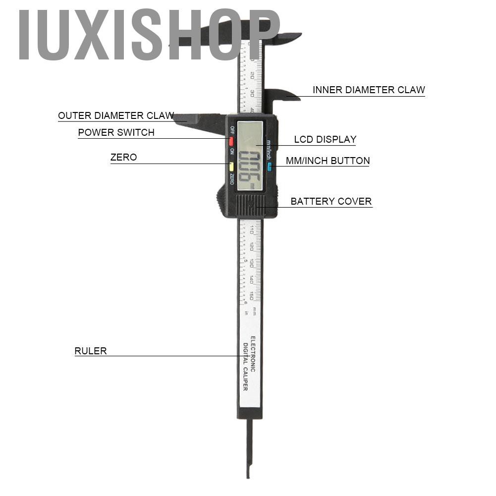 Thước Đo Micrometer Kỹ Thuật Số Lcd 150mm