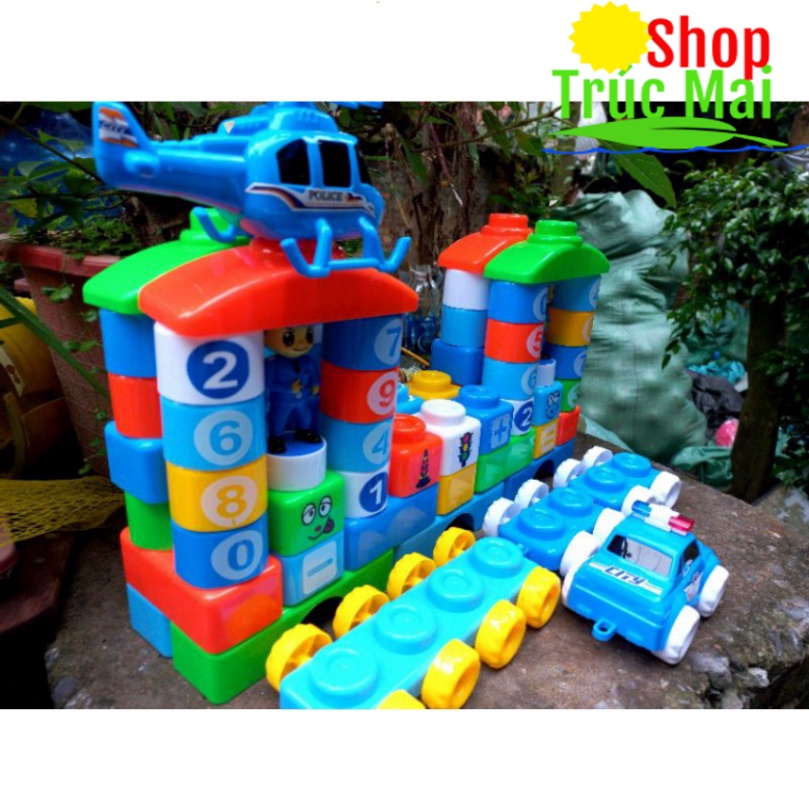 Bộ lego xếp hình  - Đồ chơi phát triển tư duy - lắp ráp cho bé chủ đề kỹ sư xây dựng công trình