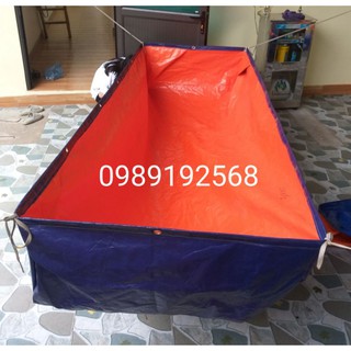 Bể bạt nuôi cá , nuôi tôm , nuôi ếch , nuôi ốc :3 × 2 x 1