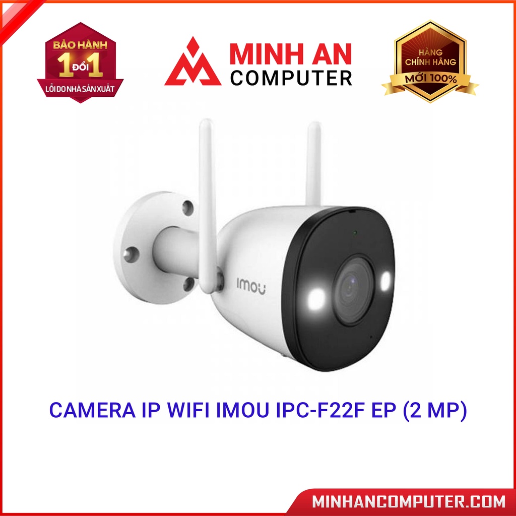 Camera IP Wifi IMOU IPCF22F EP (2 MP) đàm thoại 2 chiều tích hợp còi hú