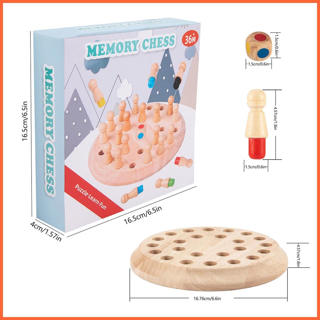 Bộ Trò Chơi Board Game Matchstick Màu Sắc Nhận Thức Vui Nhộn