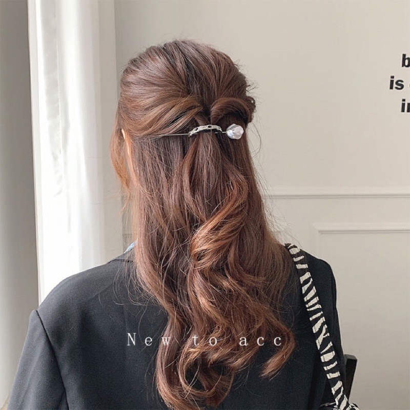 Kẹp tóc dạng gài phong cách đơn giản - phụ kiện tóc phong cách hàn quốc
