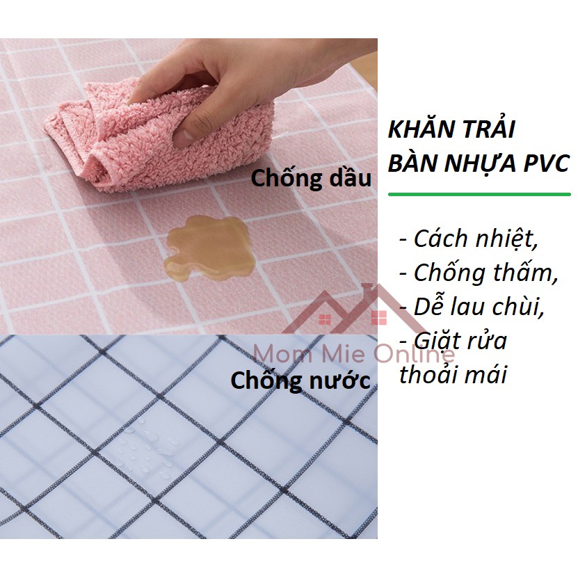 Khăn trải bàn caro, nhựa PVC chống thấm nước - B129 - J185 | BigBuy360 - bigbuy360.vn