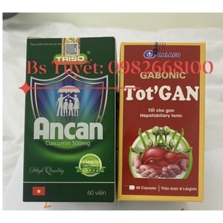 Cặp Ancan- Tốt gan - Hỗ trợ điều trị ung thư, giải độc gan