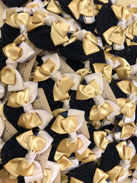 Kẹp nơ cánh bướm có lưới búi ROSES Hair Accessories