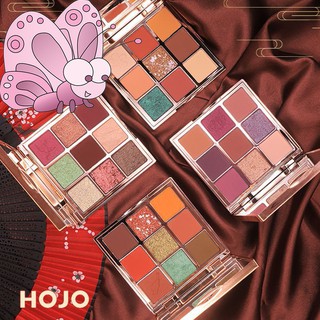 [Hàng mới về] Hộp phấn trang điểm mắt 9 ô màu thời thượng HOJO