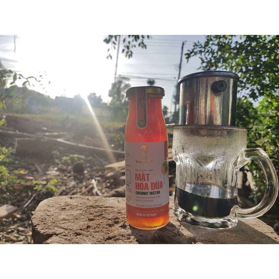 [TẶNG NƯỚC TƯƠNG &amp; MÃ GIẢM 70K] Mật Hoa Dừa Trà Vinh Nguyên Chất Sokfarm - Chai - FoodMap