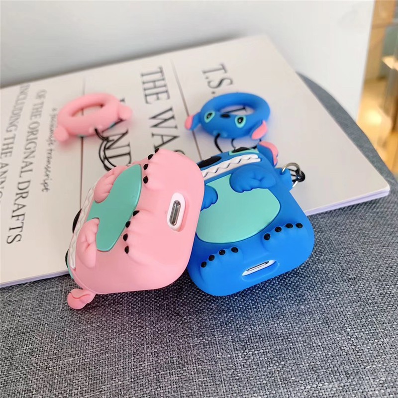 Vỏ Bảo Vệ Hộp Sạc Tai Nghe Airpods 1/2/12 Hình Stitch Dễ Thương Độc Đáo