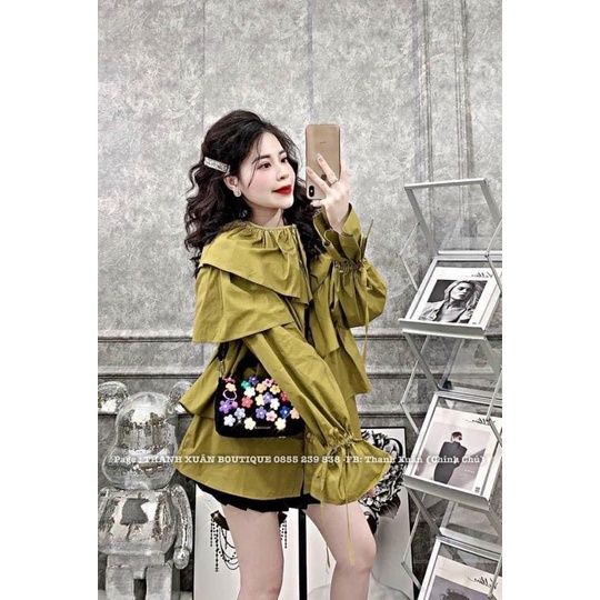 [Mã FAMARAL1 giảm 10K đơn 50K] SƠ MI CỔ TÀU PHỐI BÈO CỰC XINH | BigBuy360 - bigbuy360.vn