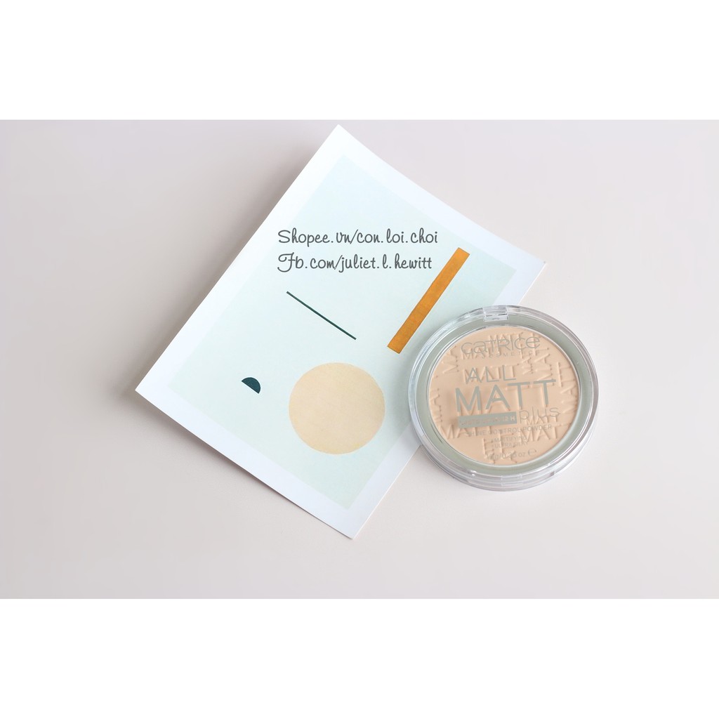 Phấn phủ Catrice All Matt Plus Shine Control Powder