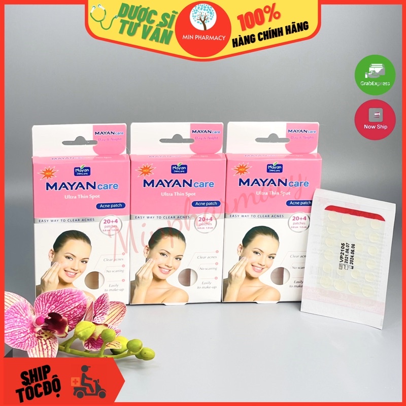 MIẾNG DÁN MỤN MAYAN CARE Ultra Thin Spot 24 miếng - Minpharmacy