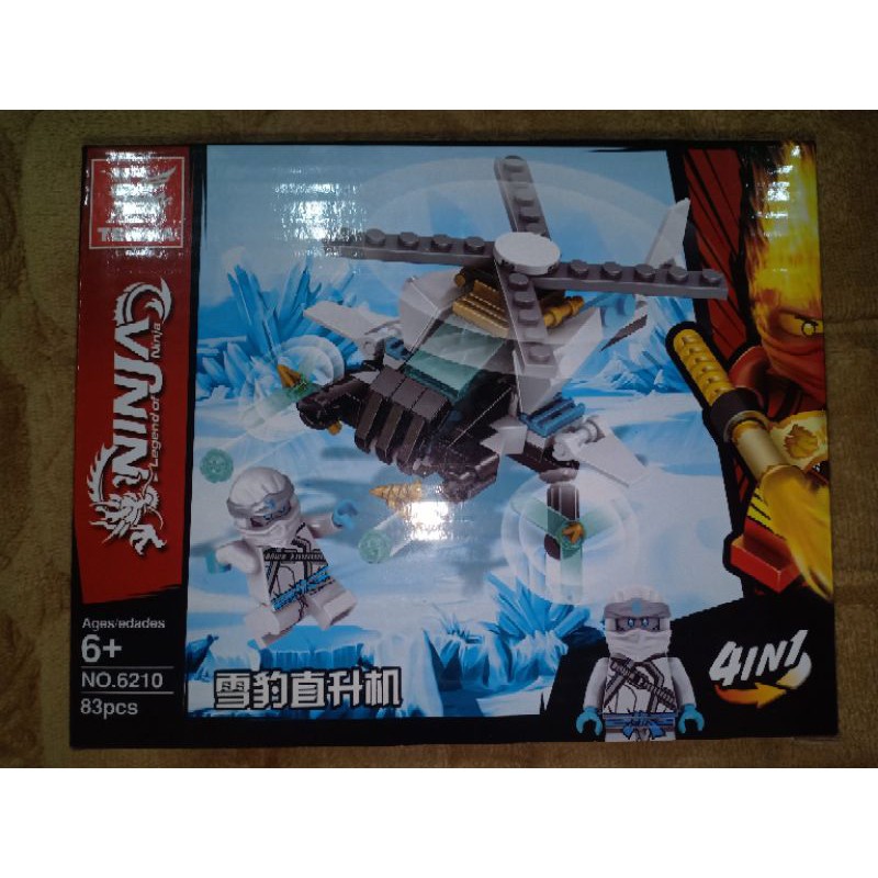 Non Lego Ninjago Máy bay trực thăng mini của Zane hãng Tenma