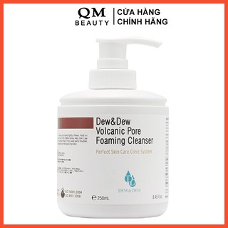 Sữa rửa mặt Dew&Dew Volcanic Pore Foaming Cleanser 250ml Hàn Quốc dành cho da mụn