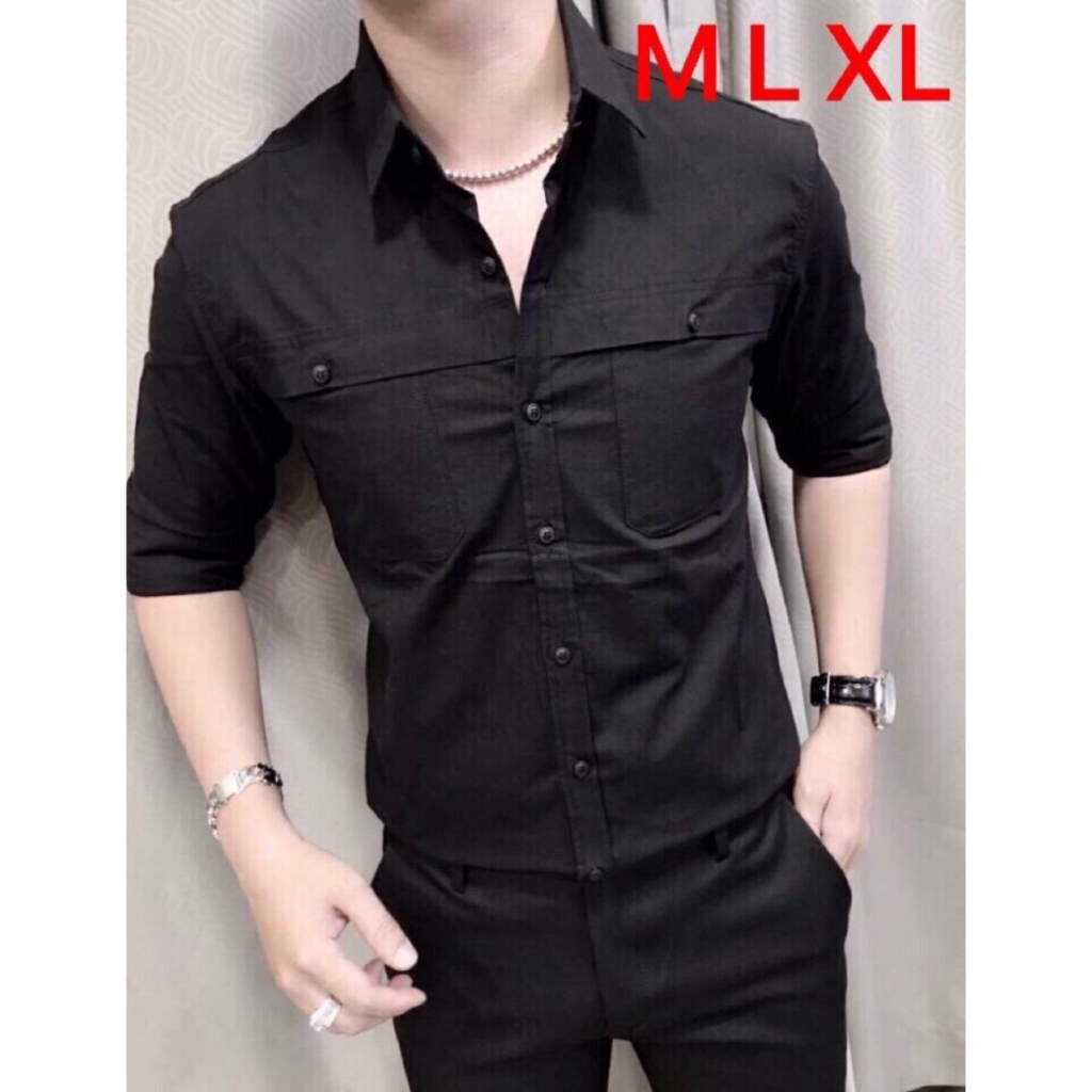 ÁO SƠ MI NAM CAO CẤP ĐẸP NHẤT (ĐEN)