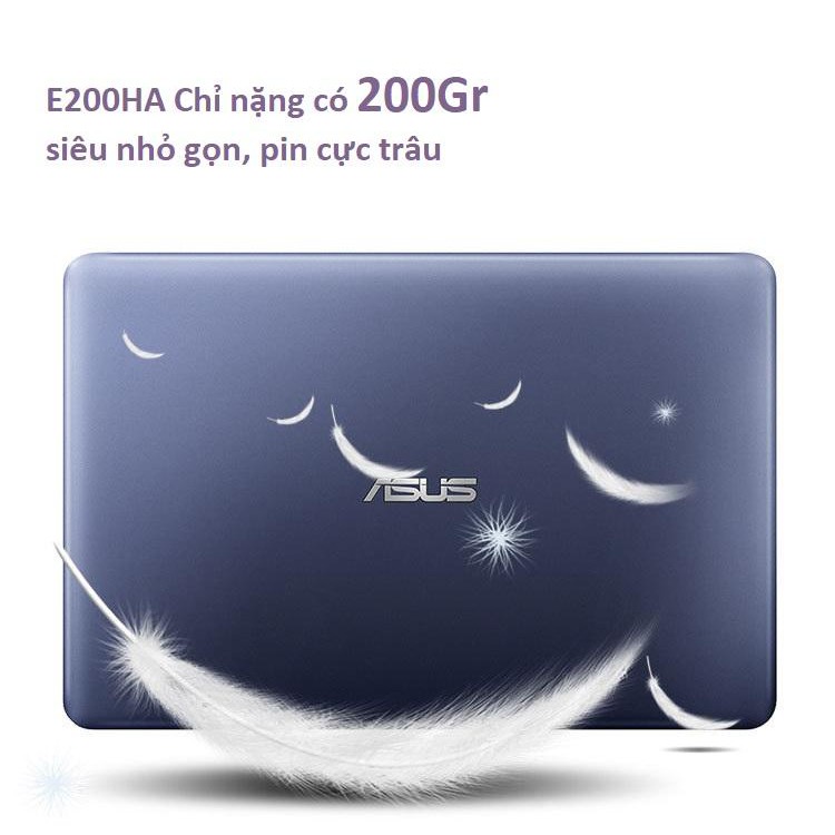 Laptop Asus E200HA-FD0043TS  mini ram 2gb lưu trữ 32gb hàng nhập khẩu 2018 full box bảo hành 12 tháng