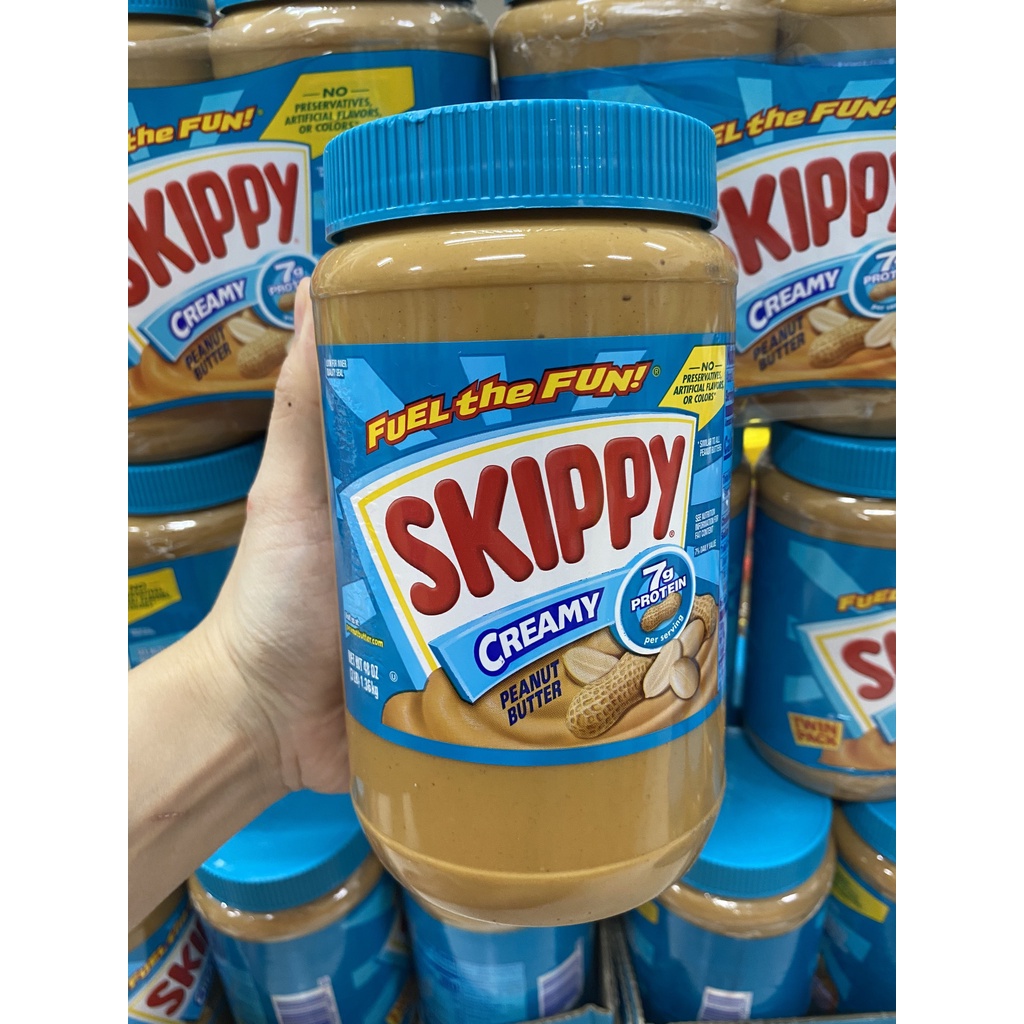 Bơ Đậu Phộng Skippy Creamy Super Chunk 1.36kg - Mỹ - Bơ Mịn Và Nguyên Hạt