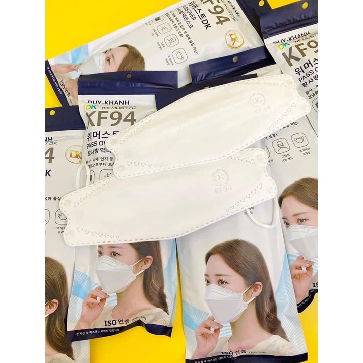 Khẩu Trang KF94 Mask Sạch Khuẩn Kiểu Dáng Hàn Quốc, Kháng Khuẩn, Chống Bụi