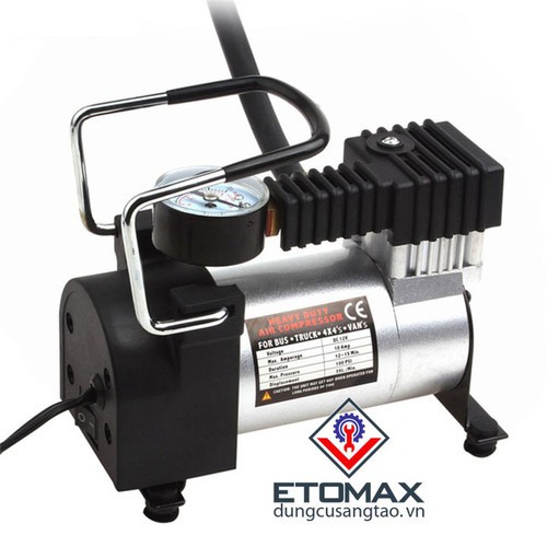 Máy bơm lốp ô tô, bơm lốp xe Shu Dika 12V Jack cắm xe hơi