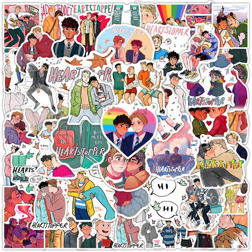 50Pcs/Set ❉ Heartstopper Series 02 Stickers ❉ Waterproof DIY Fashion Decals Doodle Stickers