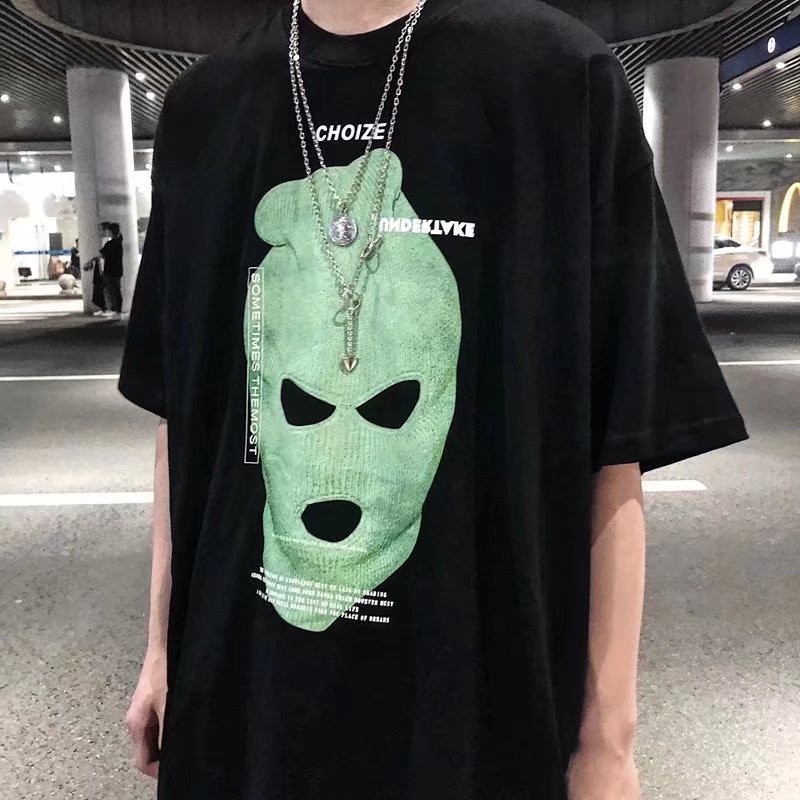 Áo Thun Tay Ngắn Dáng Rộng In Họa Tiết Hoạt Hình Phong Cách Hàn Quốc Size M-8XL Thời Trang Cá Tính Cho Nam